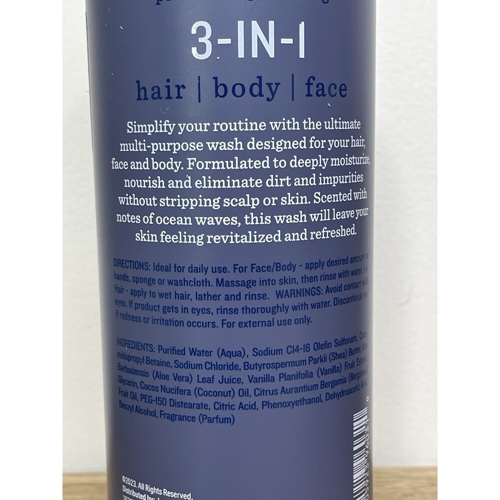 Tommy Bahama Premium 3-in-1 Hair Body & Face Wash - Ocean Waves - Jumbo 32 oz - Picture 4 of 4